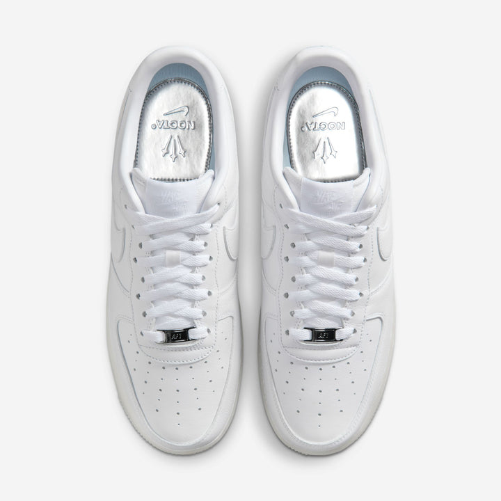 NIKE AIR FORCE 1 LOW SP CZ8065-101 "NOCTA" - WHITE/COBALT TINT/METALLIC SILVER