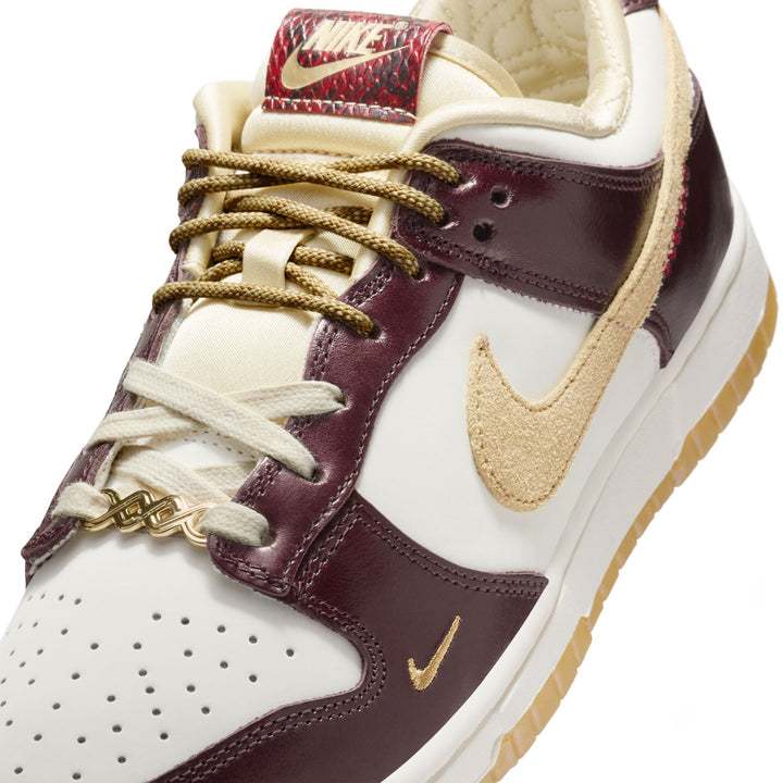 WOMENS NIKE DUNK LOW LX HV5991-171 "YEAR OF THE SNAKE" - SAIL/BURGUNDY CRUSH/TEAM GOLD