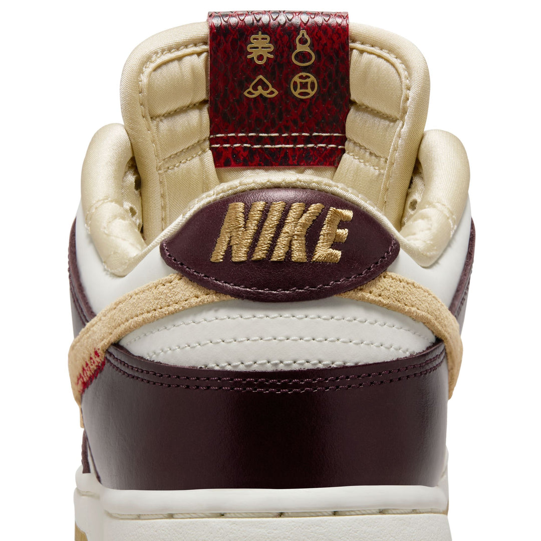 WOMENS NIKE DUNK LOW LX HV5991-171 "YEAR OF THE SNAKE" - SAIL/BURGUNDY CRUSH/TEAM GOLD