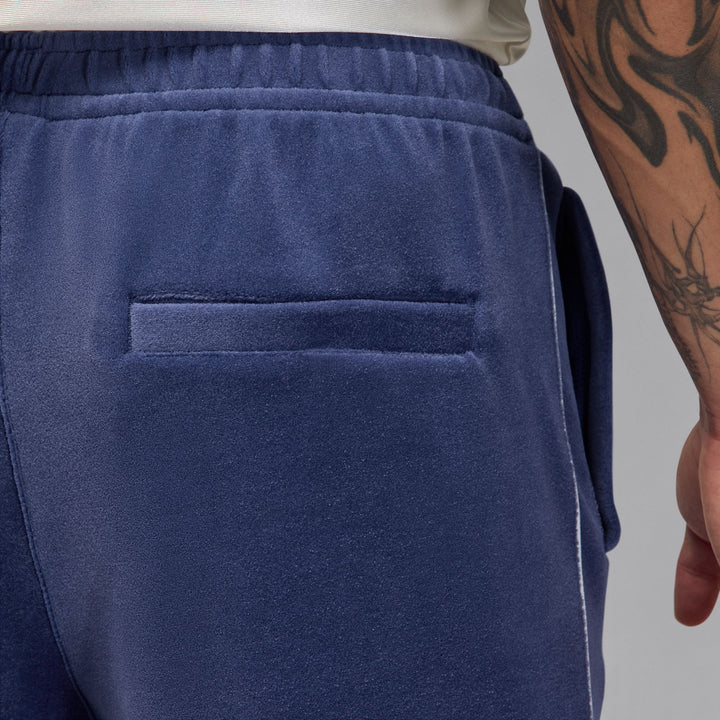 JORDAN BROOKLYN VELOUR TRACK PANT HV1872-492 BLUE VOID/PURE PLATINUM