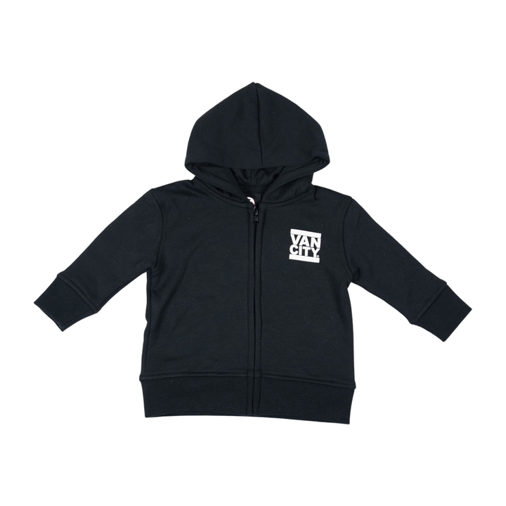 VO infant undmc zip hood - Black/Red