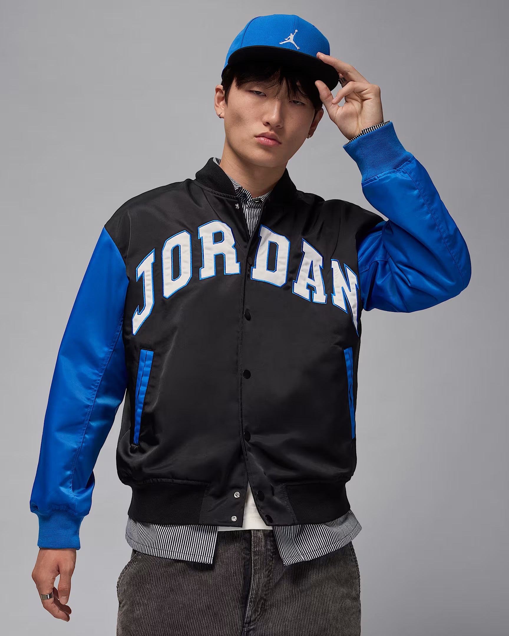 JORDAN BROOKLYN VARSITY JACKET HV0099-010 - BLACK – Dipt® Kicks