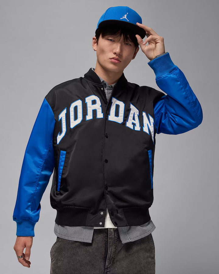 JORDAN BROOKLYN VARSITY JACKET HV0099-010 - BLACK