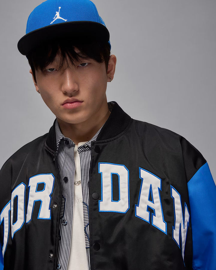 JORDAN BROOKLYN VARSITY JACKET HV0099-010 - BLACK