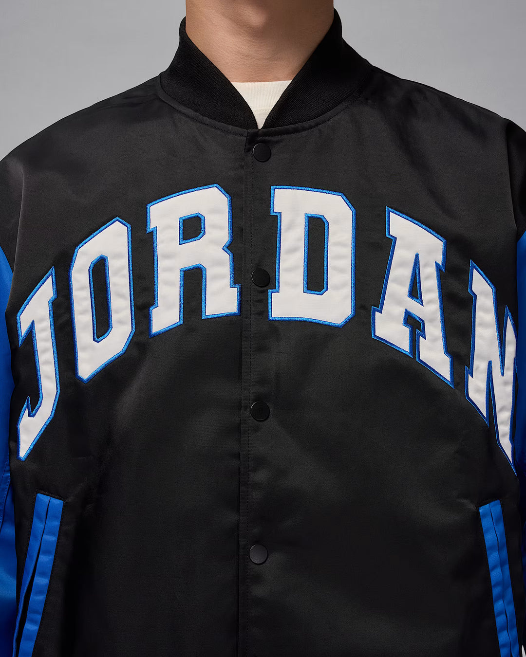JORDAN BROOKLYN VARSITY JACKET HV0099-010 - BLACK