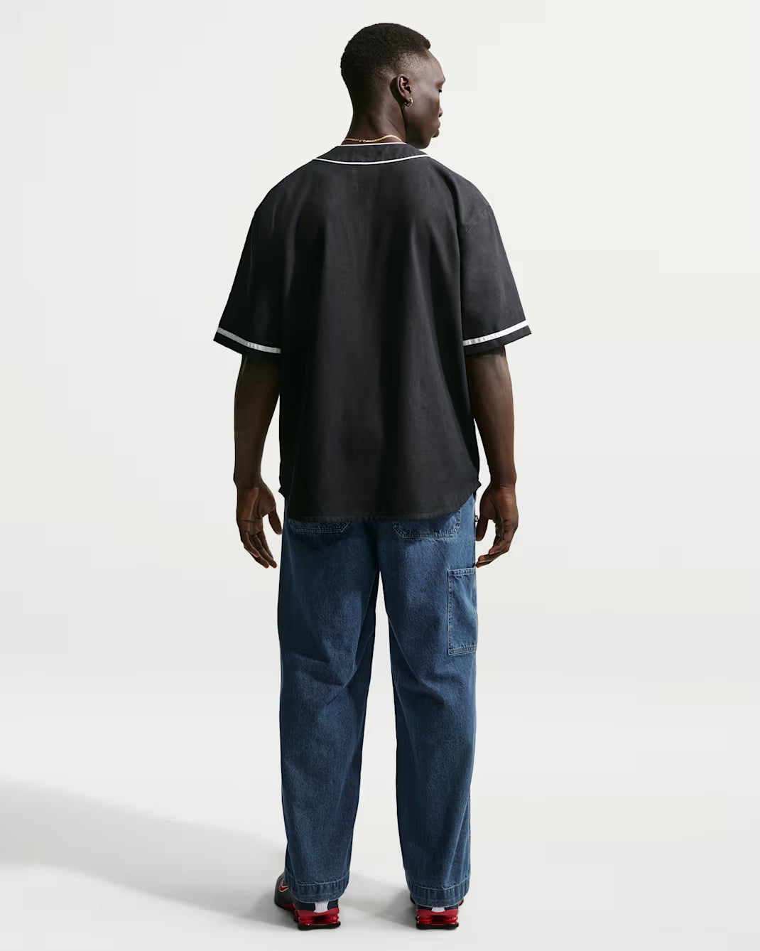 NIKE NL SS VINTAGE SPORT TOP IF2229-010 BLACK/WHITE - BLACK/WHITE