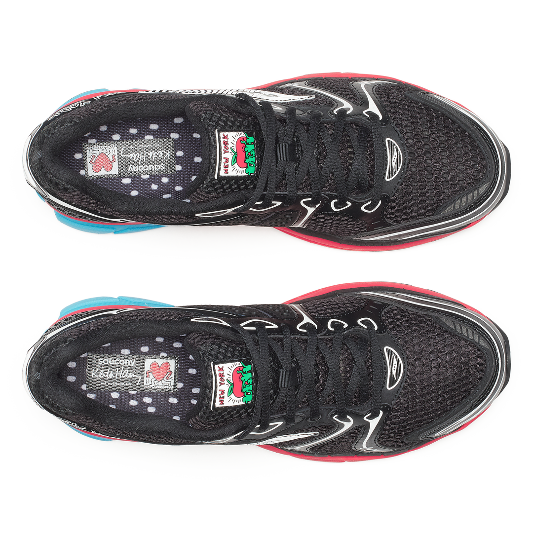 KEITH HARING X SAUCONY PROGRID TRIUMPH 4 "Big Apple" S71022-1 - BLACK/RED