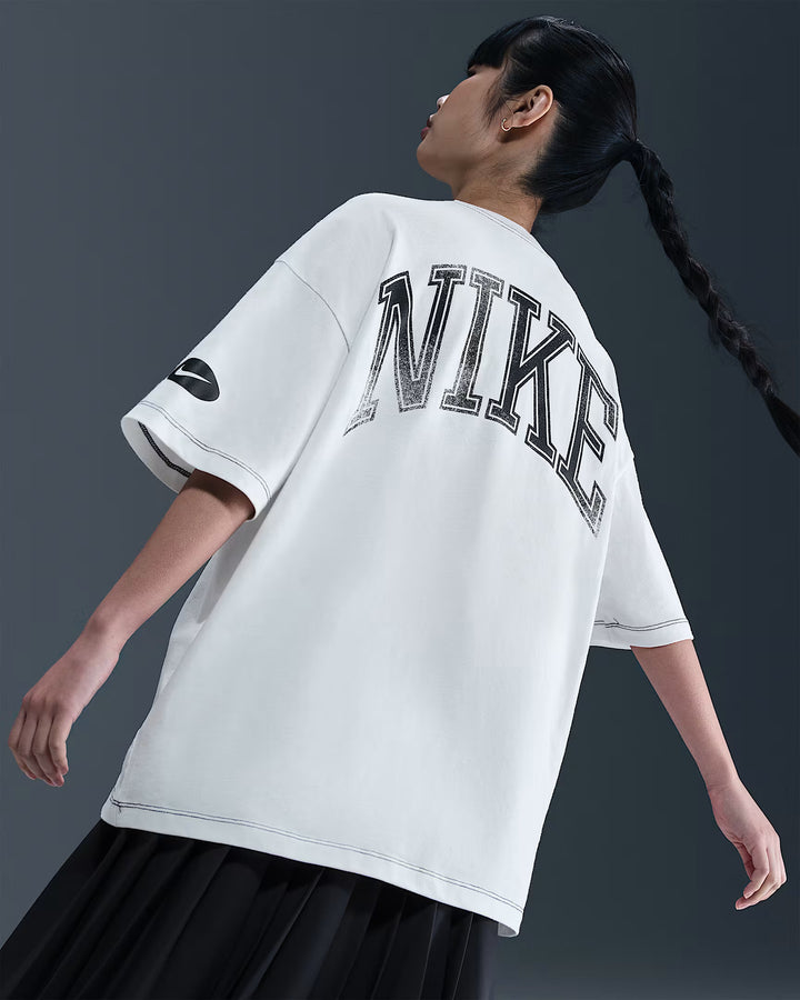 WOMENS NIKE NSW STREET OVERSIZED TEE HV4972-121 - SUMMIT WHITE