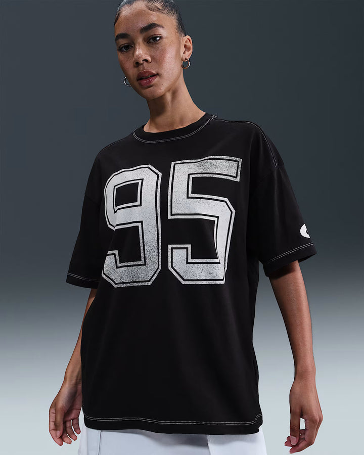 WOMENS NIKE NSW STREET OVERSIZED TEE HV4972-001 - BLACK