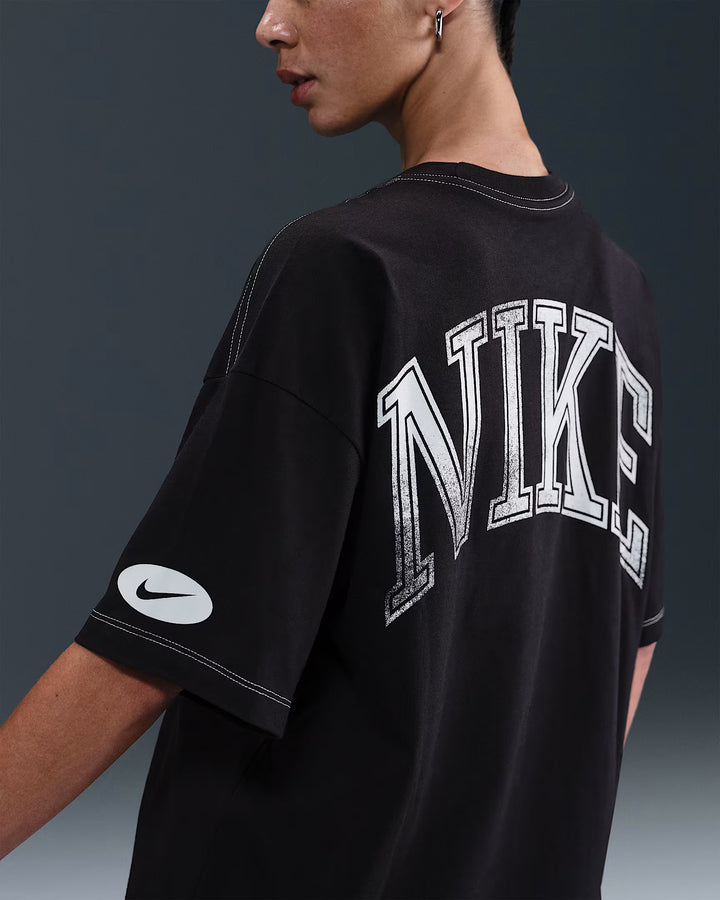 WOMENS NIKE NSW STREET OVERSIZED TEE HV4972-001 - BLACK