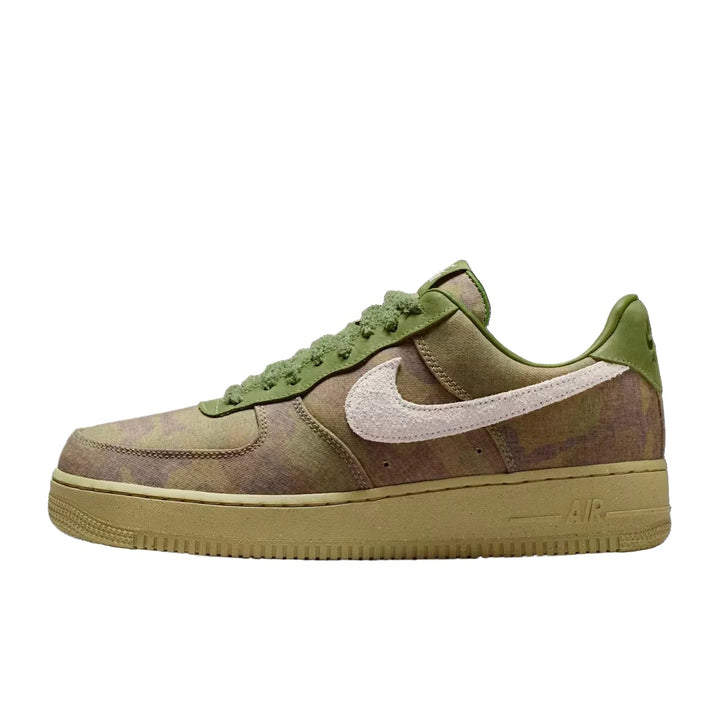 NIKE AIR FORCE 1 LOW QS “WHEATGRASS CAMO” IO5011-300 - ASPARAGUS/ALUMINUM/PHANTOM/WHEAT GRASS