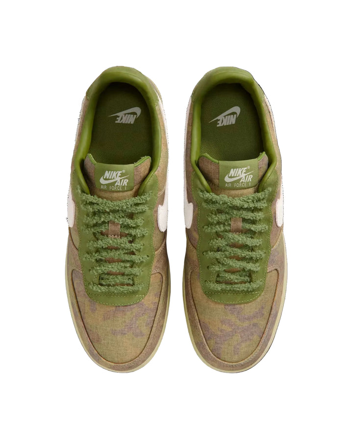 NIKE AIR FORCE 1 LOW QS “WHEATGRASS CAMO” IO5011-300 - ASPARAGUS/ALUMINUM/PHANTOM/WHEAT GRASS