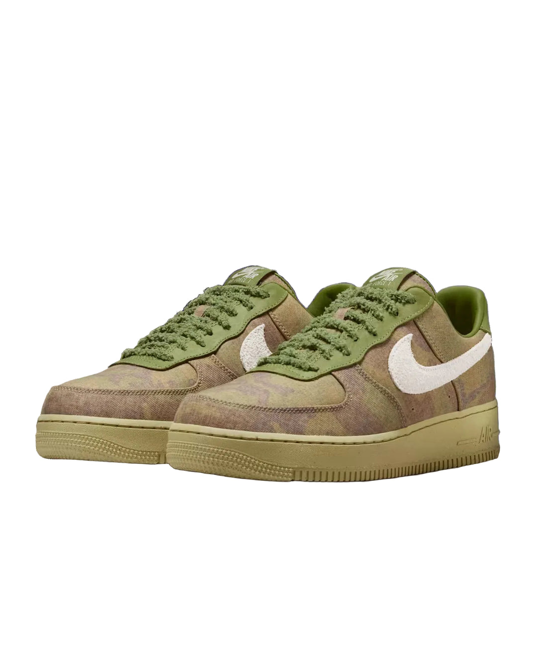 NIKE AIR FORCE 1 LOW QS “WHEATGRASS CAMO” IO5011-300 - ASPARAGUS/ALUMINUM/PHANTOM/WHEAT GRASS