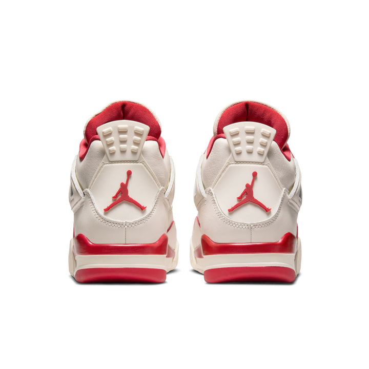 WOMENS AIR JORDAN 4 RETRO HV0823-108 "VALENTINES DAY" - PALE IVORY/SIERRA RED/TOUGH RED