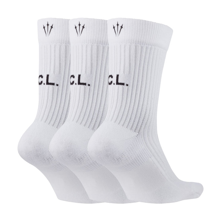 NIKE NOCTA SOCKS 3PK DD9240-100 - WHITE/BLACK