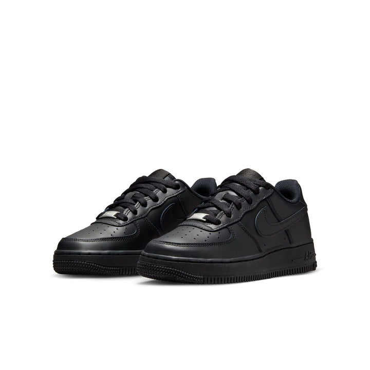 NIKE AIR FORCE 1 (GS) - BLACK/BLACK