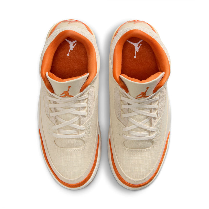 WOMENS AIR JORDAN 3 RETRO IH7694-200 "STARFISH" - FOSSIL/STARFISH/SAIL