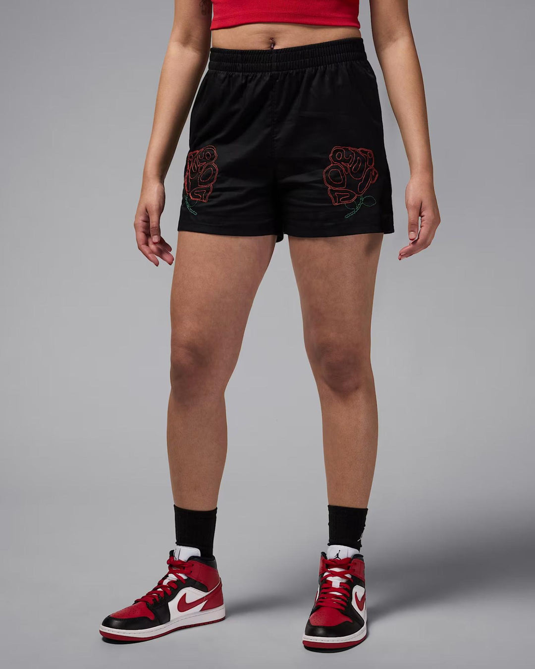 WOMENS JORDAN WOVEN SHORT - BLACK