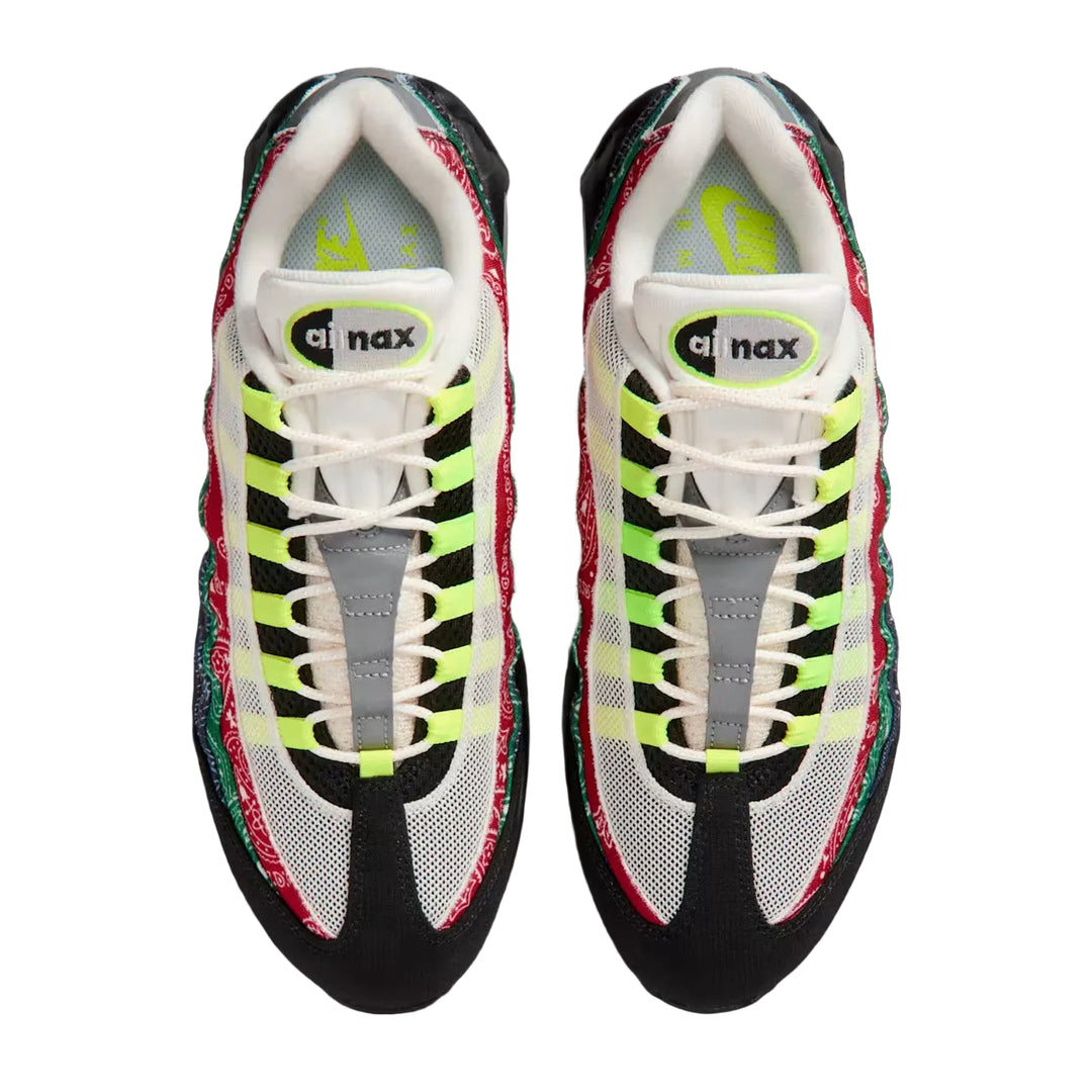NIKE AIR MAX 95 SP IQ0620-100 "BIG BUBBLE PAISLEY NEON" - SAIL/VOLT