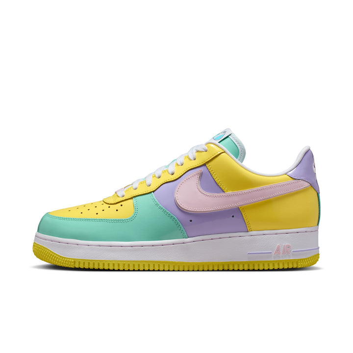 NIKE AIR FORCE 1 '07 IQ9706-701 "EASTER" - YELLOW PULSE/PINK FOAM/HYDRANGEAS/EMERALD RISE/WHITE
