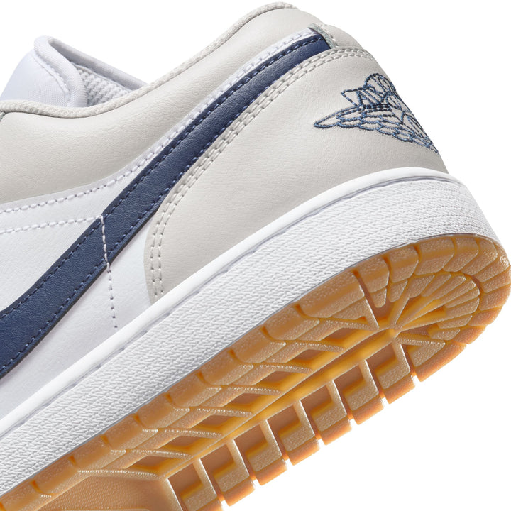 AIR JORDAN 1 LOW 553558-146 "MIDNIGHT NAVY/NUTRAL GREY" - MIDNIGHT NAVY/NUTRAL GREY