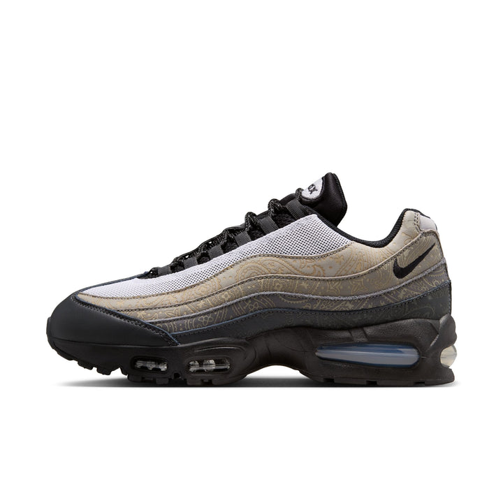 NIKE AIR MAX 95 BIG BUBBLE IR0802-100 "PAISLEY LEATHER" - WHITE/BLACK/LIGHT GRAPHITE/LIGHT CHARCOAL