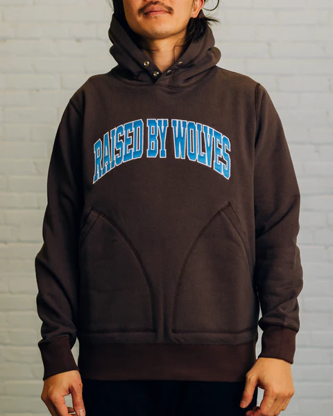 RAISED BY WOLVES HOODIE - CHOCOLATE