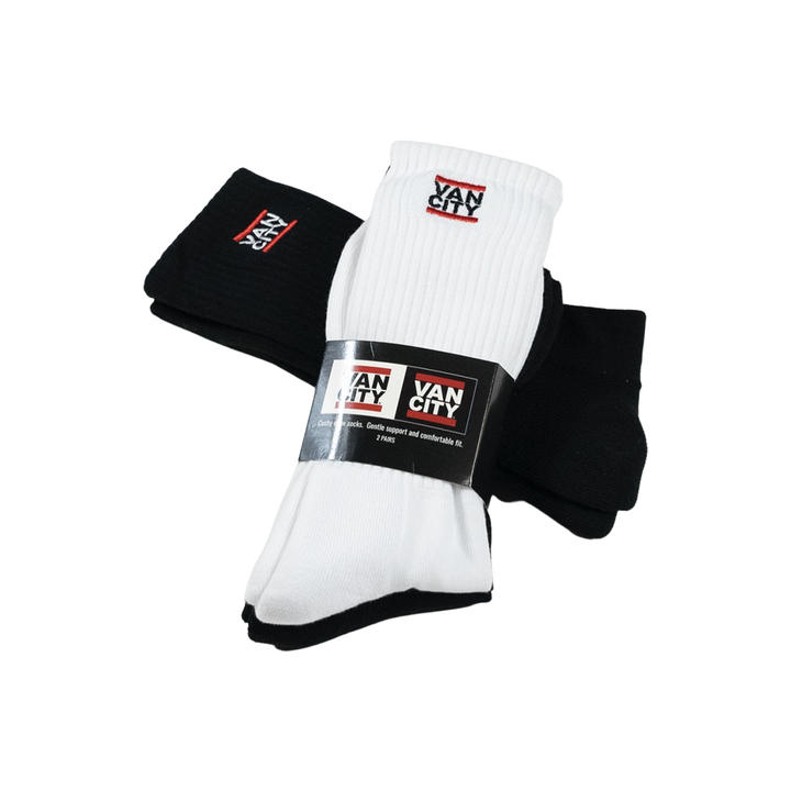 VO undmc 2pk socks - White/Black