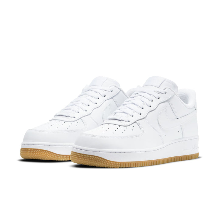 NIKE AIR FORCE 1 '07 DJ2739-100 "WHITE GUM" - WHITE/WHITE