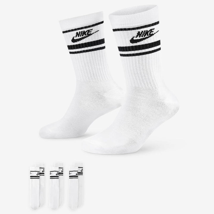 NIKE NSW EVERYDAY ESSENTIAL SOCKS DX5089-103 - WHITE/BLACK/BLACK