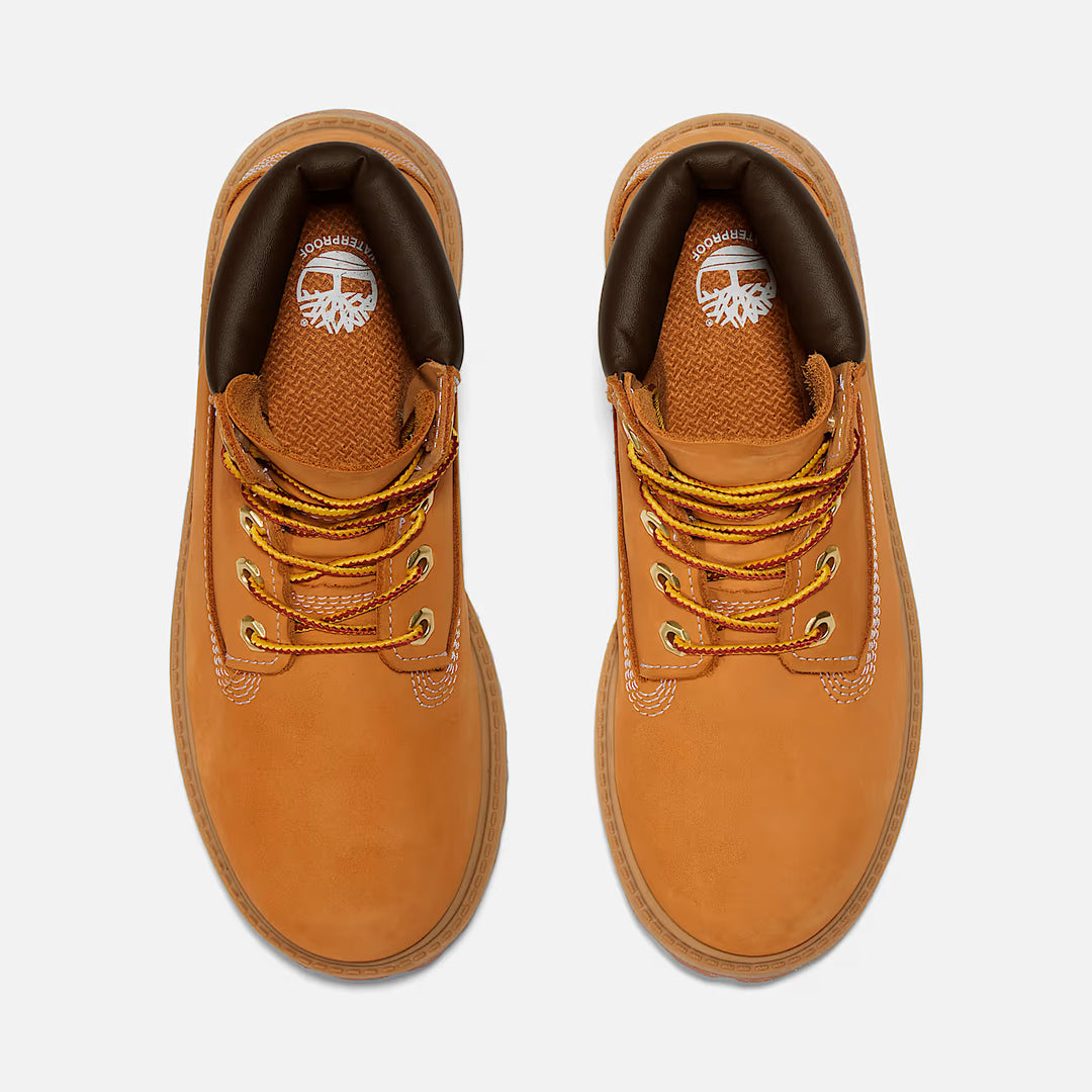 TIMBERLAND PREMIUM BOYS 6 INCH LACE UP BOOT - WHEAT