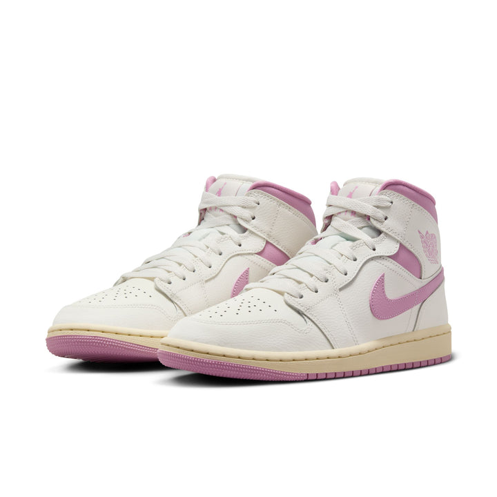 WOMENS JORDAN 1 MID BQ6472-162 "SAIL PINK COCONUT MILK"