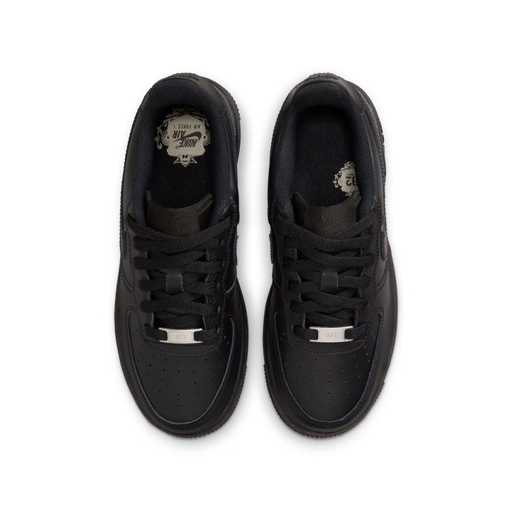 NIKE AIR FORCE 1 (GS) - BLACK/BLACK