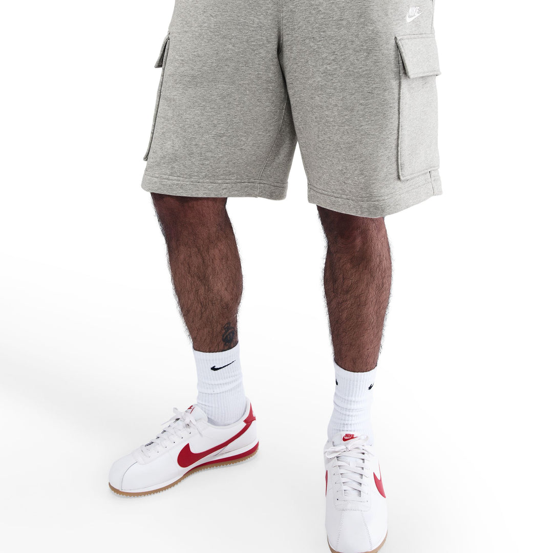 NIKE CLUB CARGO SHORT FN3525-063 - GREY/WHITE