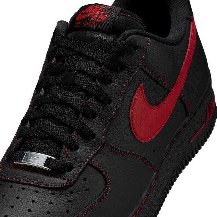 NIKE AIR FORCE 1 '07 LV8 HQ2037-005 "BRED" - BLACK/UNIVERSITY RED
