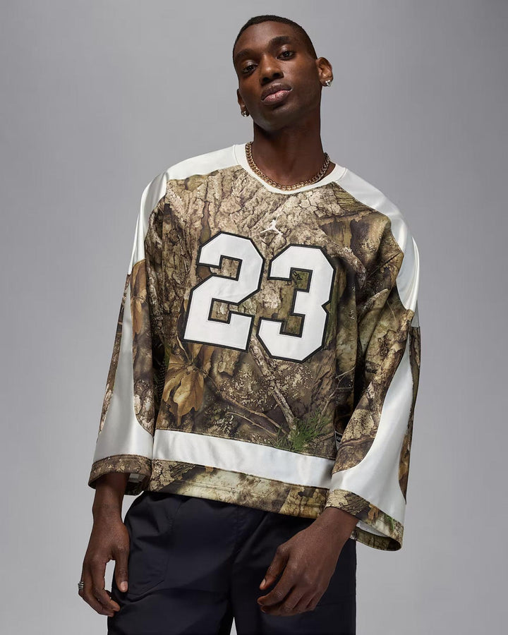 JORDAN BROOKLYN JERSEY REAL TREE IB3964-222 - MEDUIM OLIVE/SAIL