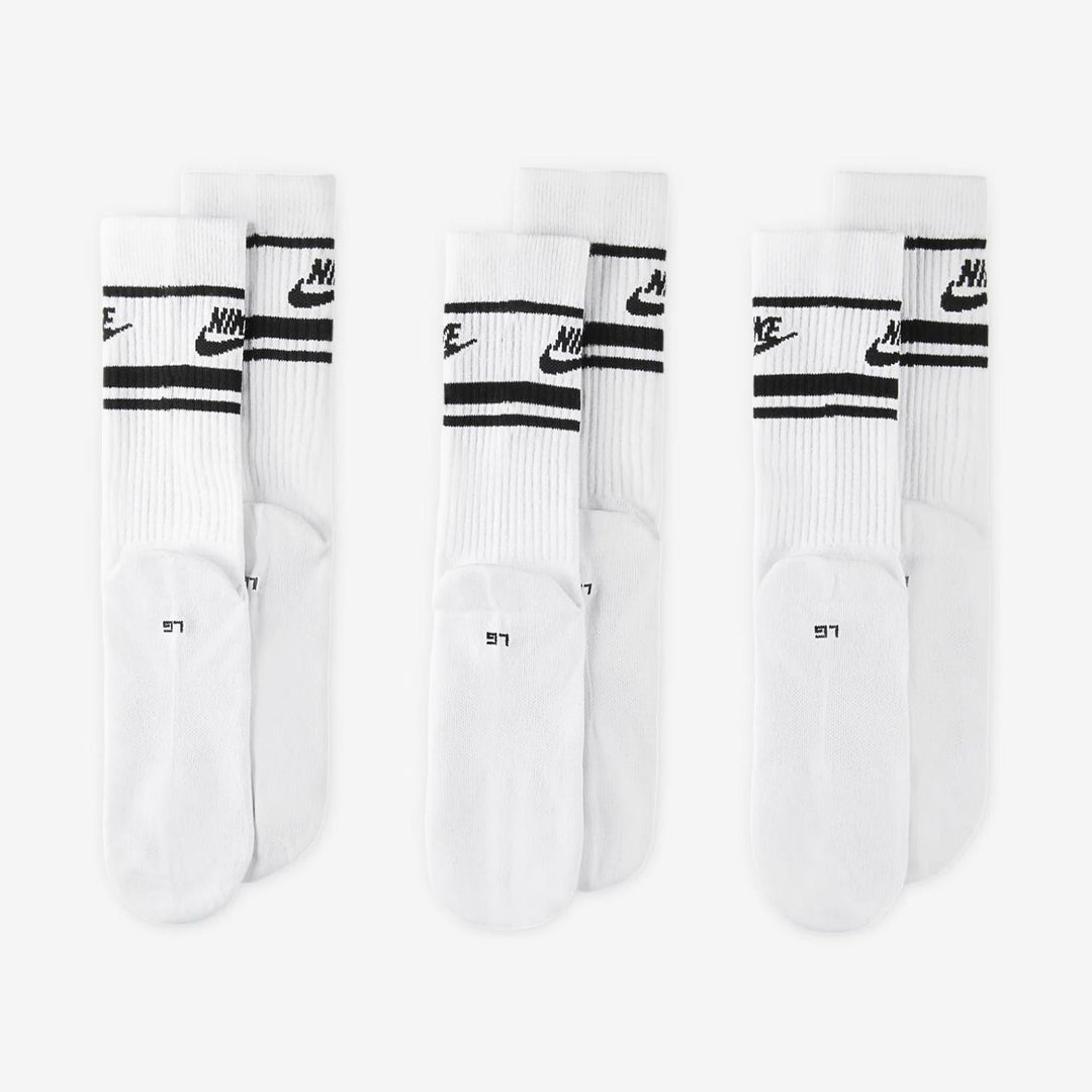 NIKE NSW EVERYDAY ESSENTIAL SOCKS DX5089-103 - WHITE/BLACK/BLACK