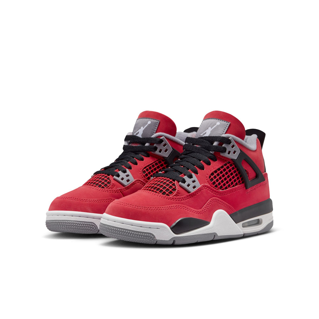 AIR JORDAN 4 RETRO (GS) FQ81213-600 "TORO" - FIRE RED/WHITE