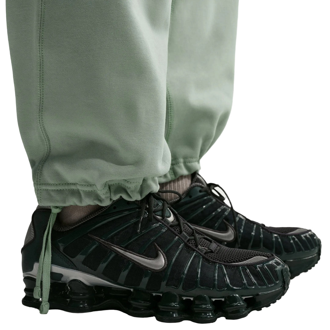 NIKE SOLO SWOOSH OPEN HEM TROUSERS HV1090-006 - STEAM/WHITE