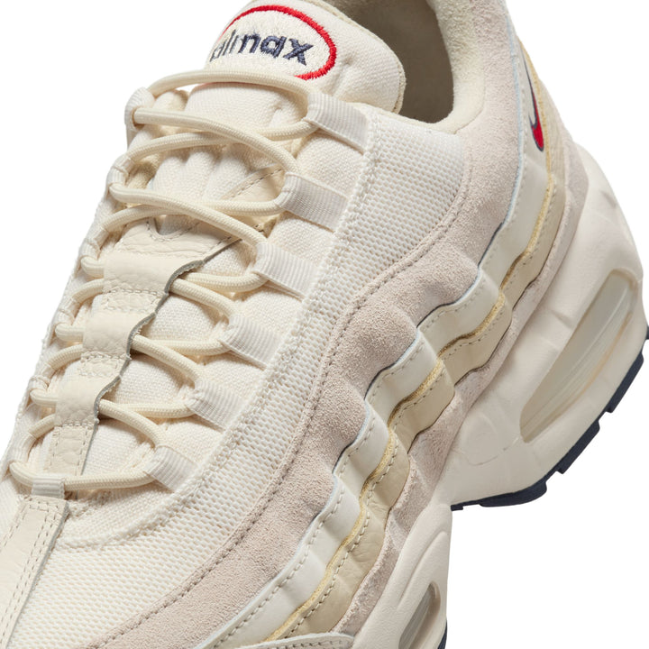 NIKE AIR MAX 95 OG PREMUIM IH4378-110 "BIG BUBBLE PALE IVORY" - PALE IVORY/LIGHT KHAKI/SAIL/UNIVERSITY RED