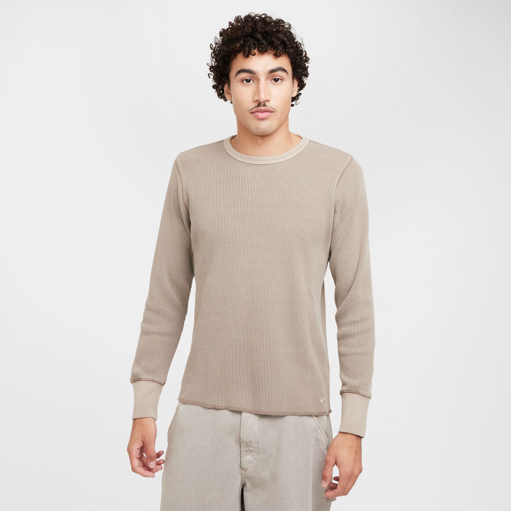 【HI FI FNK】Pen Waffled Longsleeve NIKE HEAVYWEIGHT WAFFLE LONGSLEEVE FZ6579-029 - FLAT PEWTER