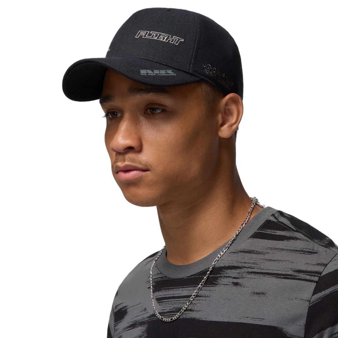 JORDAN  RISE STRUCTURED CAP -  BLACK