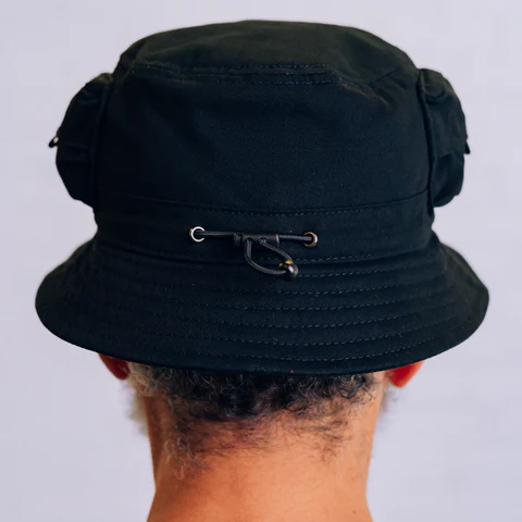 RAISED BY WOLVES TECH BUCKET HAT - BLACK