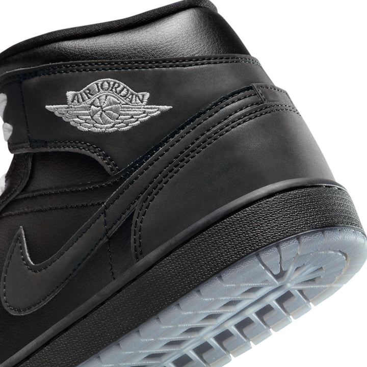 AIR JORDAN 1 MID SE HV5177-010 "BLACK METALLIC" - BLACK/WHITE/WOLF GREY/BLACK