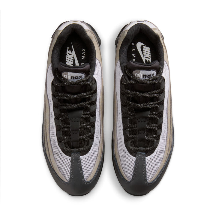NIKE AIR MAX 95 BIG BUBBLE IR0802-100 "PAISLEY LEATHER" - WHITE/BLACK/LIGHT GRAPHITE/LIGHT CHARCOAL