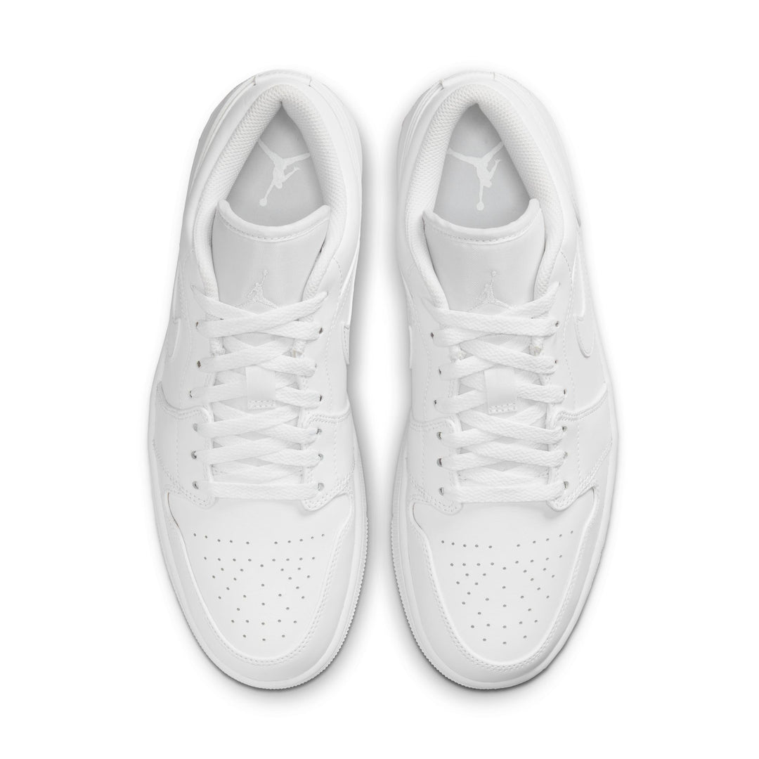AIR JORDAN 1 LOW 553558-136 "TRIPLE WHITE" - WHITE/WHITE