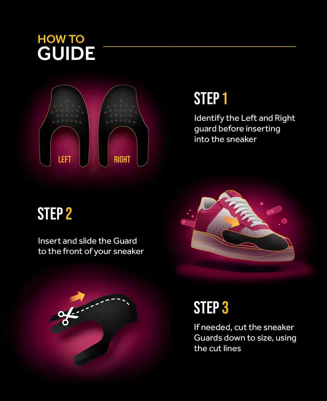 CREP SNEAKER GUARDS - BLACK