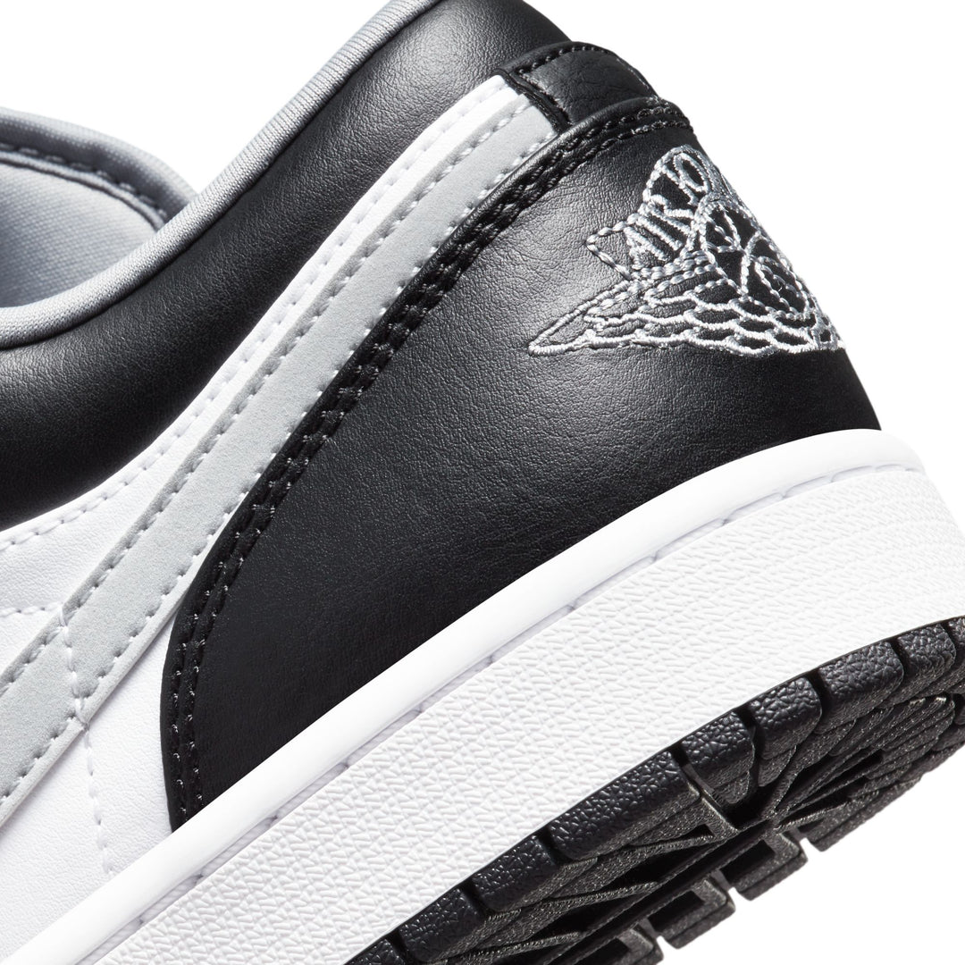 AIR JORDAN 1 LOW 553558-040 "BLACK/WHITE/GREY" - BLACK/PARTICLE GREY/WHITE