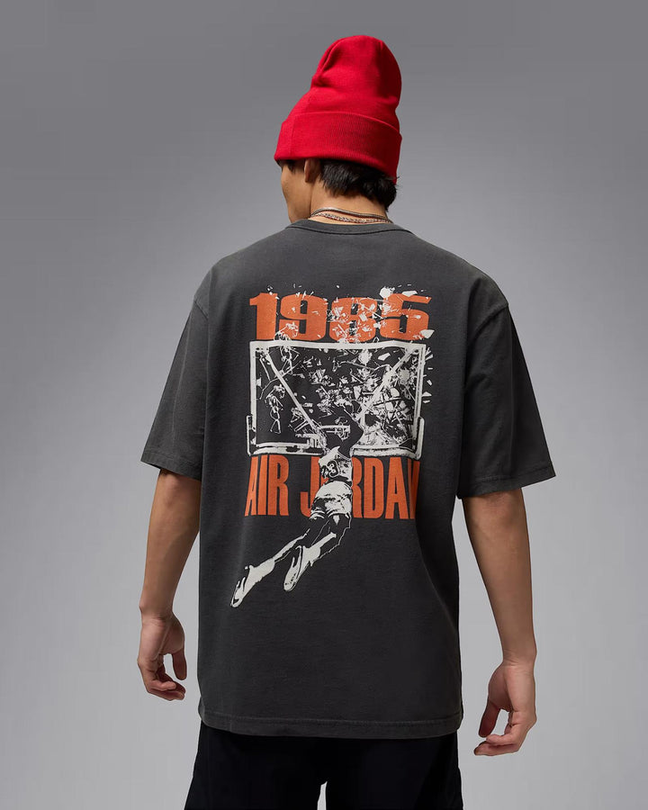 JORDAN BROOKLYN MENS OVERSIZED TEE IB3297-045 - OFF NOIR/SAIL