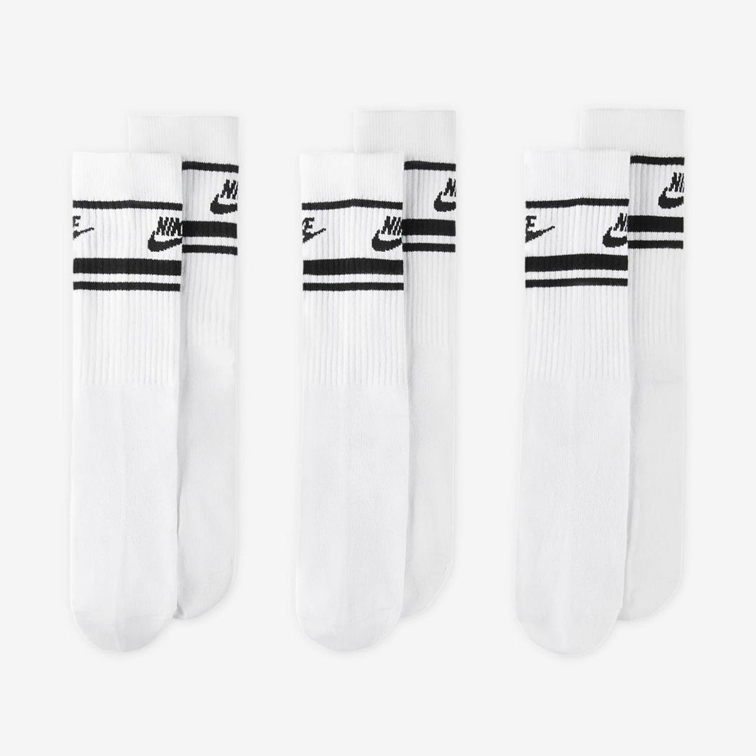 NIKE NSW EVERYDAY ESSENTIAL SOCKS DX5089-103 - WHITE/BLACK/BLACK